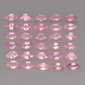 Gemas de zafiro rosa natural de  ct, marquesa, VVS