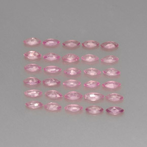 Gemas de zafiro rosa natural de  ct, marquesa, VVS