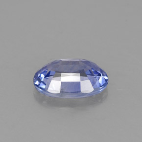 Zafiro azul natural de 0,92 ct, corte óvalo, VVS-VS