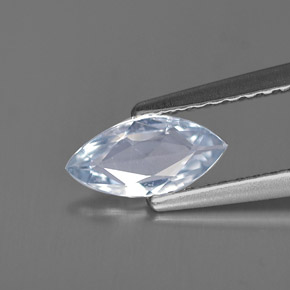 Zafiro azul natural de 0,56 ct, marquesa, VVS