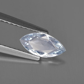 Zafiro azul natural de 0,56 ct, marquesa, VVS