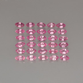 Gemas de zafiro rosa natural de  ct, marquesa, VVS-VS
