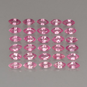 Gemas de zafiro rosa natural de  ct, marquesa, VVS-VS