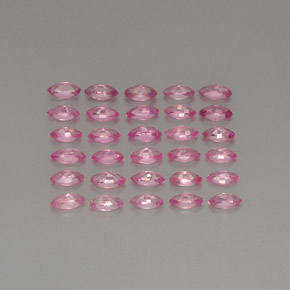 Gemas de zafiro rosa natural de  ct, marquesa, VVS-VS