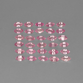 Gemas de zafiro rosa natural de  ct, marquesa, VVS