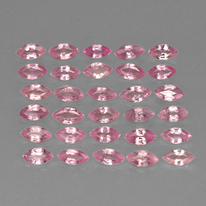 Gemas de zafiro rosa natural de  ct, marquesa, VVS