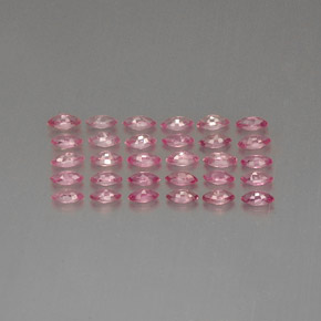 Gemas de zafiro rosa natural de  ct, marquesa, VVS