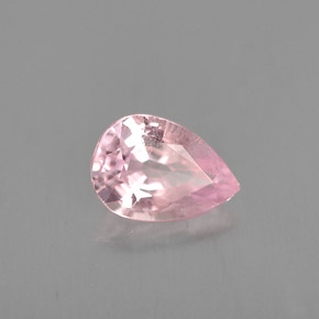 Zafiro rosa natural de 0,90 ct, en forma de pera, VVS-VS