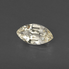 Zafiro amarillo natural de 0,60 ct, marquesa, VS