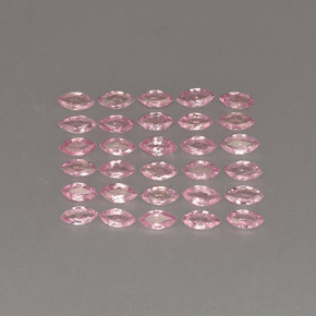 Gemas de zafiro rosa natural de  ct, marquesa, VVS
