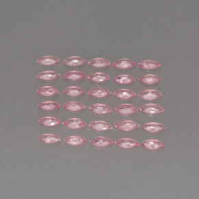 Gemas de zafiro rosa natural de  ct, marquesa, VVS