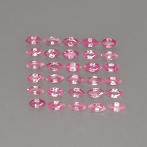 Gemas de zafiro rosa natural de  ct, marquesa, VVS