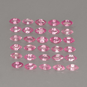 Gemas de zafiro rosa natural de  ct, marquesa, VVS