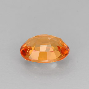 Zafiro naranja natural de 1,14 ct, corte óvalo, VVS-VS