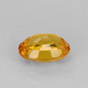 Zafiro amarillo natural de 1,04 ct, corte óvalo, VVS-VS