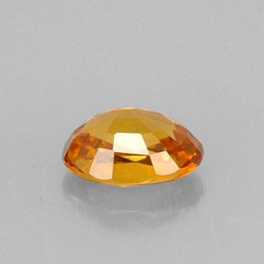 Zafiro amarillo natural de 1,11 ct, corte óvalo, VVS-VS
