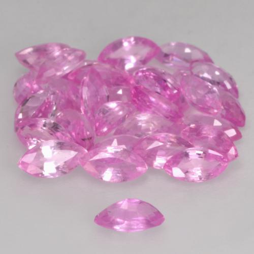 Gemas de zafiro rosa natural de 3,45 ct, marquesa, VVS-VS
