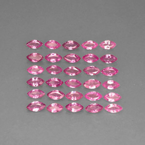 Gemas de zafiro rosa natural de  ct, marquesa, VVS-VS