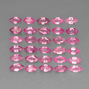 Gemas de zafiro rosa natural de  ct, marquesa, VVS-VS