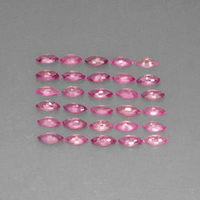 Gemas de zafiro rosa natural de  ct, marquesa, VVS-VS