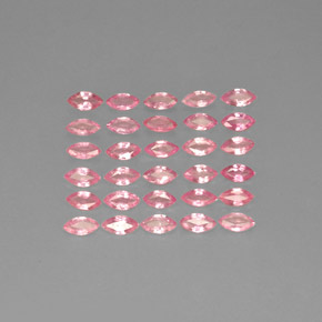 Gemas de zafiro rosa natural de  ct, marquesa, VVS-VS