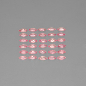 Gemas de zafiro rosa natural de  ct, marquesa, VVS-VS