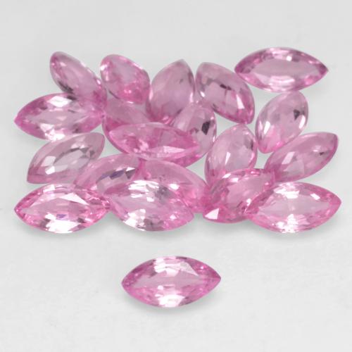 Gemas de zafiro rosa natural de 1,99 ct, marquesa, VVS-VS