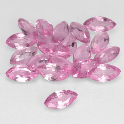 Gemas de zafiro rosa natural de 1,99 ct, marquesa, VVS-VS