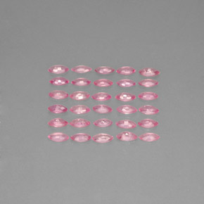 Gemas de zafiro rosa natural de  ct, marquesa, VVS-VS