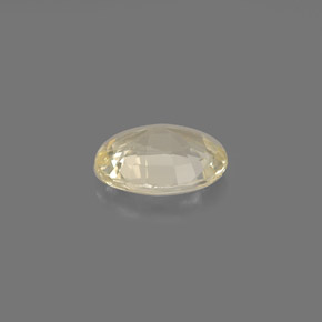 Zafiro amarillo natural de 0,89 ct, corte óvalo, IF