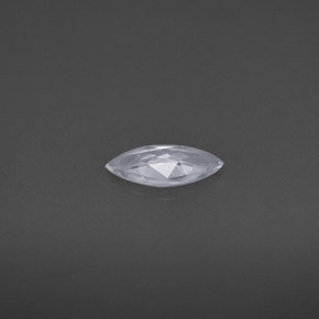 Zafiro blanco natural de 0,53 ct, marquesa, VVS