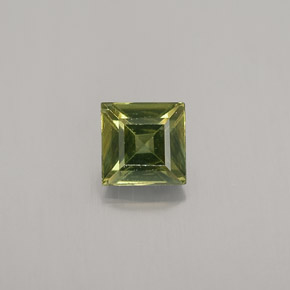 Zafiro verde natural de 0,78 ct, cuadrado, VS
