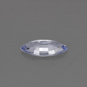 Zafiro azul natural de 0,56 ct, marquesa, VVS