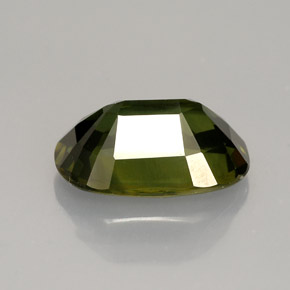 Zafiro verde natural de 3,64 ct, corte óvalo, VVS-VS