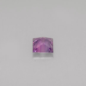 Zafiro violeta natural de 0,42 ct, cuadrado, VS