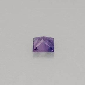 Zafiro violeta natural de 0,46 ct, cuadrado, VS