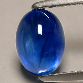 Zafiro azul natural de 2,08 ct, transparente, transparente / translúcido