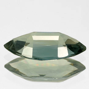 Zafiro verde natural de 1,92 ct, marquesa, IF
