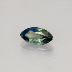 Zafiro verde natural de 1,20 ct, marquesa, VVS-VS