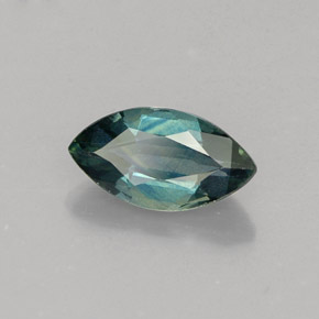 Zafiro verde natural de 1,08 ct, marquesa, VVS