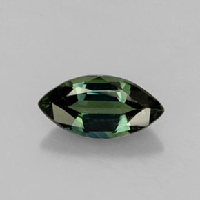Zafiro verde natural de 1,05 ct, marquesa, VS
