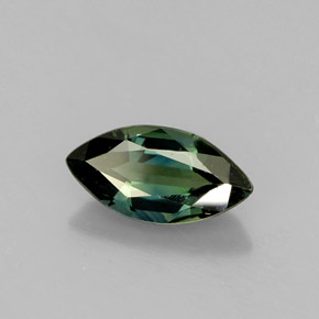 Zafiro verde natural de 1,05 ct, marquesa, VS