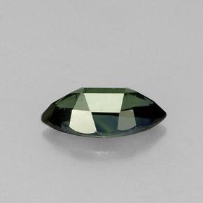 Zafiro verde natural de 1,05 ct, marquesa, VS