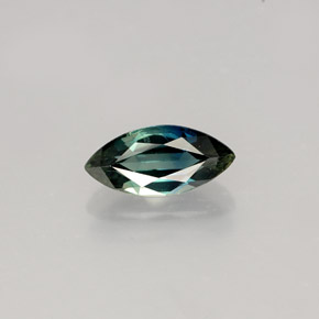 Zafiro verde natural de 1,03 ct, marquesa, VVS