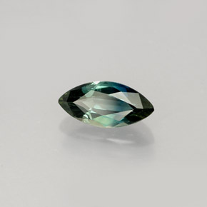 Zafiro verde natural de 1,03 ct, marquesa, VVS