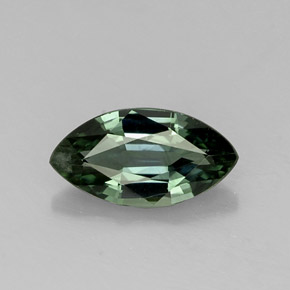 Zafiro verde natural de 0,76 ct, marquesa, VVS-VS