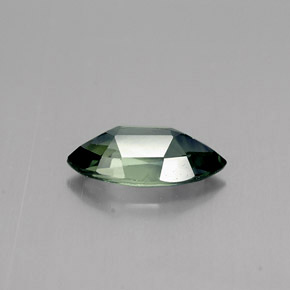 Zafiro verde natural de 0,82 ct, marquesa, VVS