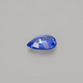 Zafiro azul natural de 0,66 ct, en forma de pera, VVS
