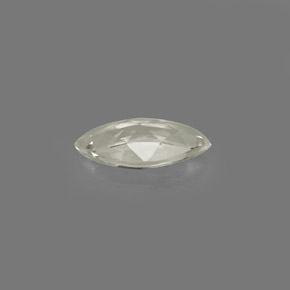 Zafiro blanco natural de 0,40 ct, marquesa, VVS