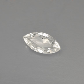 Zafiro blanco natural de 0,49 ct, marquesa, VVS